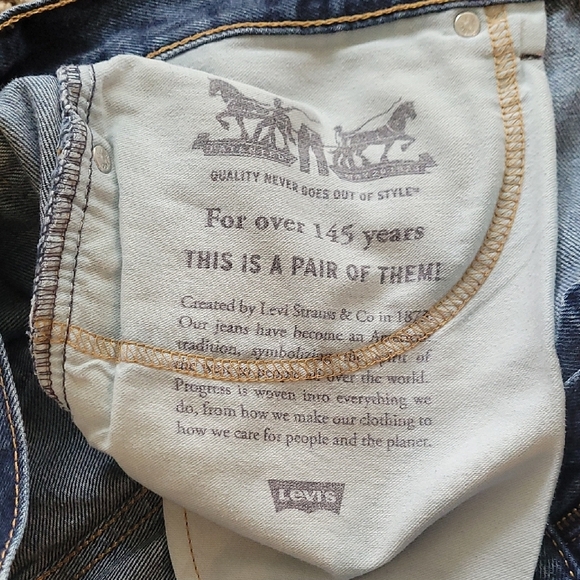 Levi Men's Blue Jeans 36×30 - Picture 6 of 16